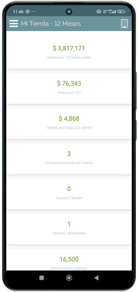 Ventas 12 meses anteriores
